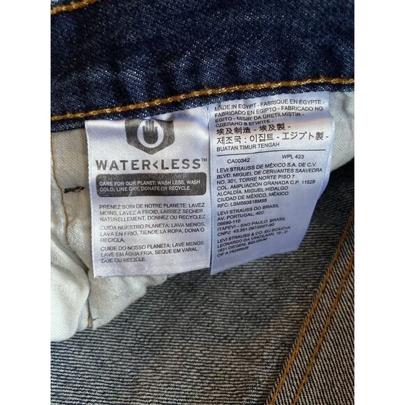 LEVI’S 501 Button-Fly Straight Leg Dark Wash Jeans sz 36x30 (Actual 36x29) - Picture 7 of 13